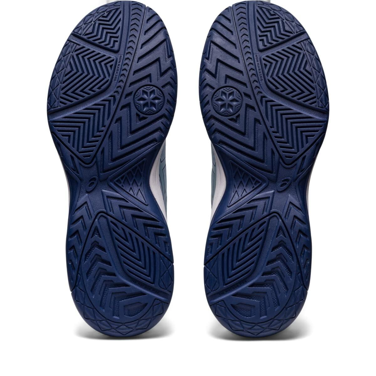ASICS Women's Upcourt 5 Volleyball Shoes, 8.5, Sky/Indigo Blue