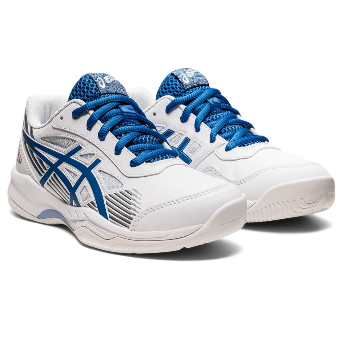 ASICS Boy's Gel-Game 8 GS (Little Kid/Big Kid) White/Lake Drive 2.5 Little Kid M