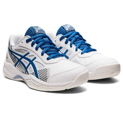 ASICS Boy's Gel-Game 8 GS (Little Kid/Big Kid) White/Lake Drive 2.5 Little Kid M
