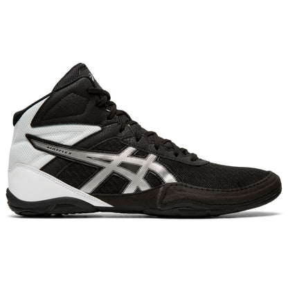 ASICS Men's Matflex 6 Wrestling Shoes, 15, Black/Silver