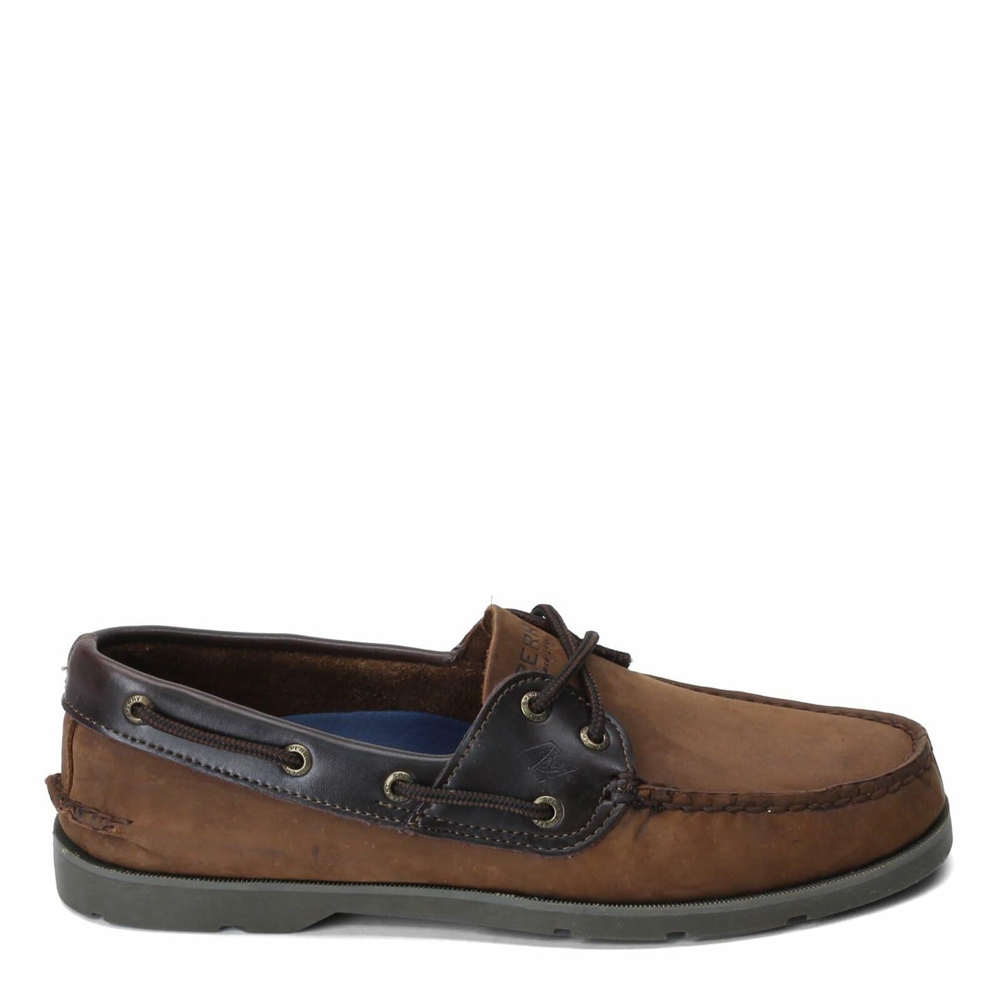 Sperry Mens Leeward 2-Eye Boat Shoe, Brown Buc/Brown, 10.5