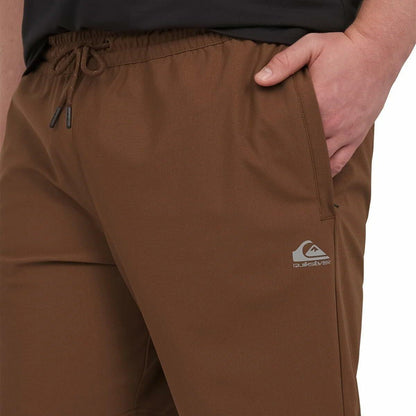 Quiksilver Men's Comfort Stretch Dry Flight Active Short (US, Alpha, Large, Regular, Regular, Brown)