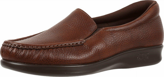 SAS Twin Slip On Comfort Loafer Mulch 10.5 N - Narrow (AA)