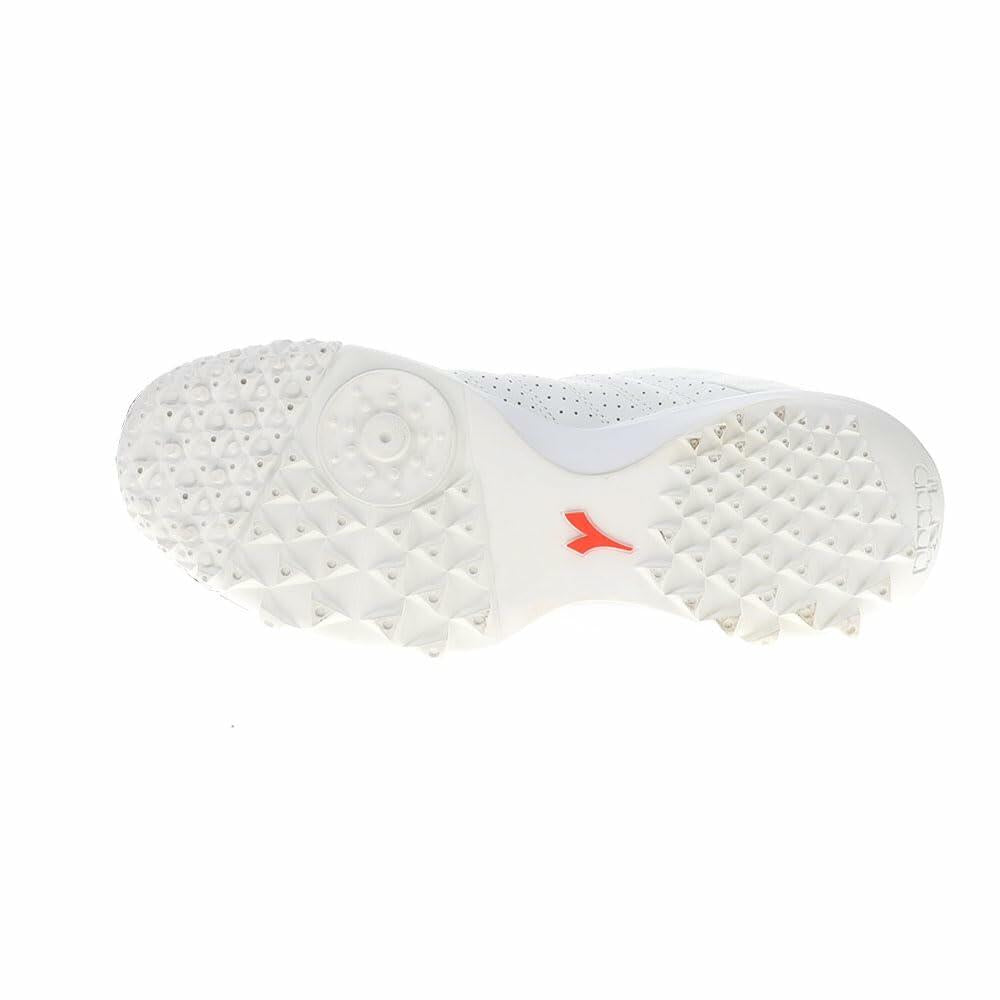 Diadora Brasil Sala Turf Shoes (White/Red, Numeric_8)