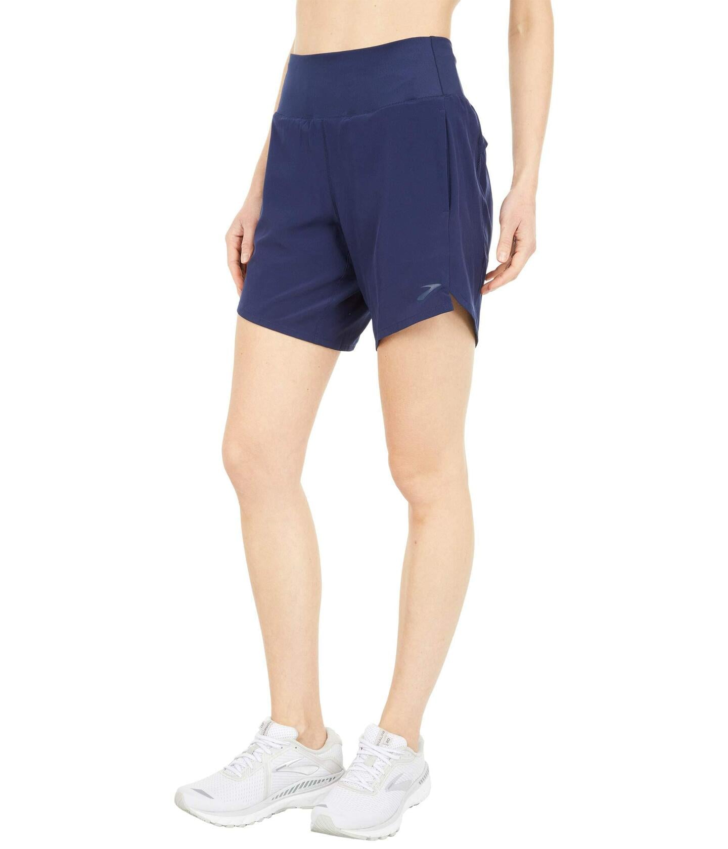 Brooks Womens Chaser 7" Shorts Navy LG (US 12-14) 7