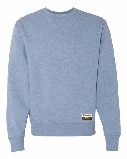 Champion Originals Sueded Fleece Crew M Blue Jazz Heather