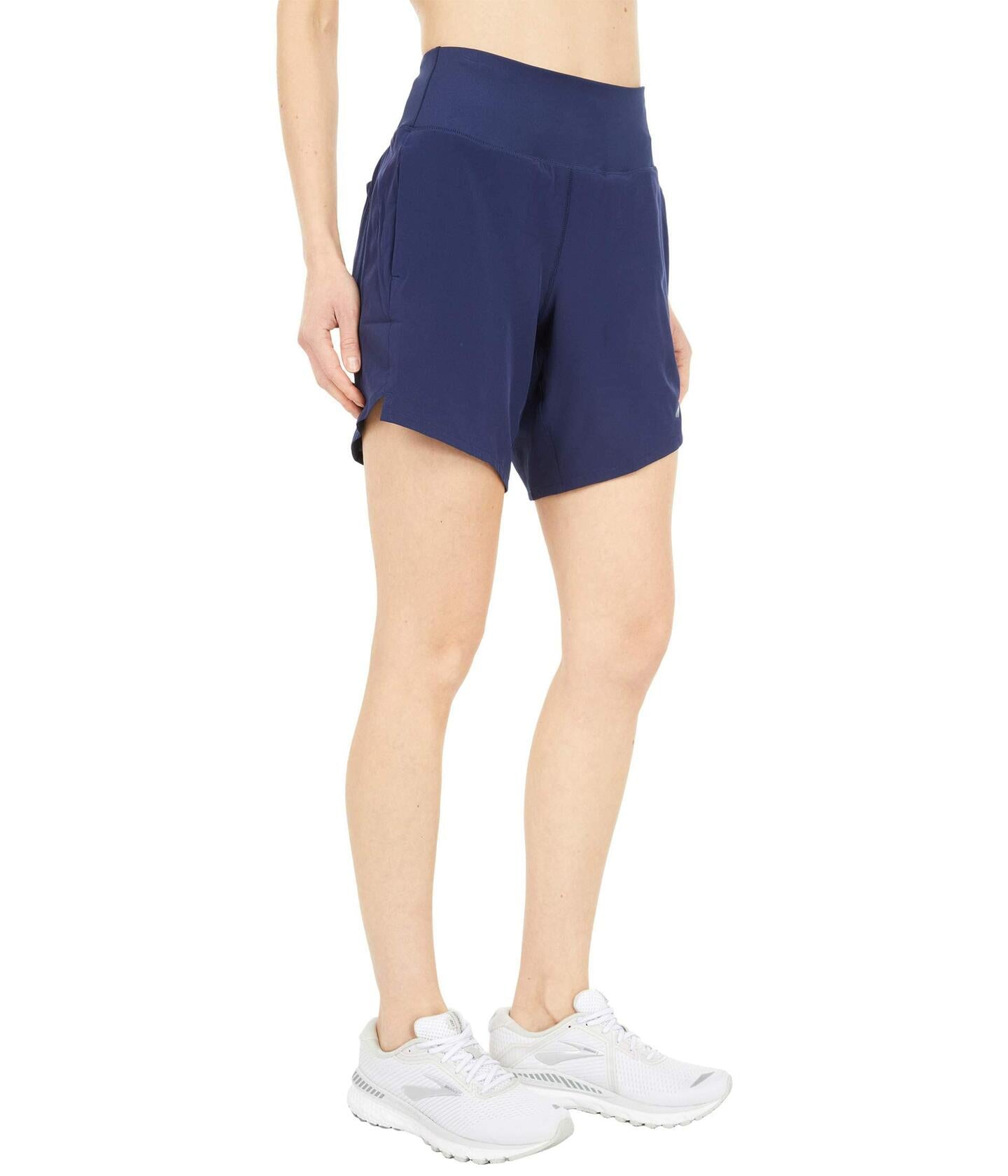 Brooks Womens Chaser 7" Shorts Navy LG (US 12-14) 7