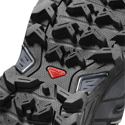 Salomon X Ultra 3 MID Gore-TEX Hiking Boots for Men, Black/India Ink/Monument, 7