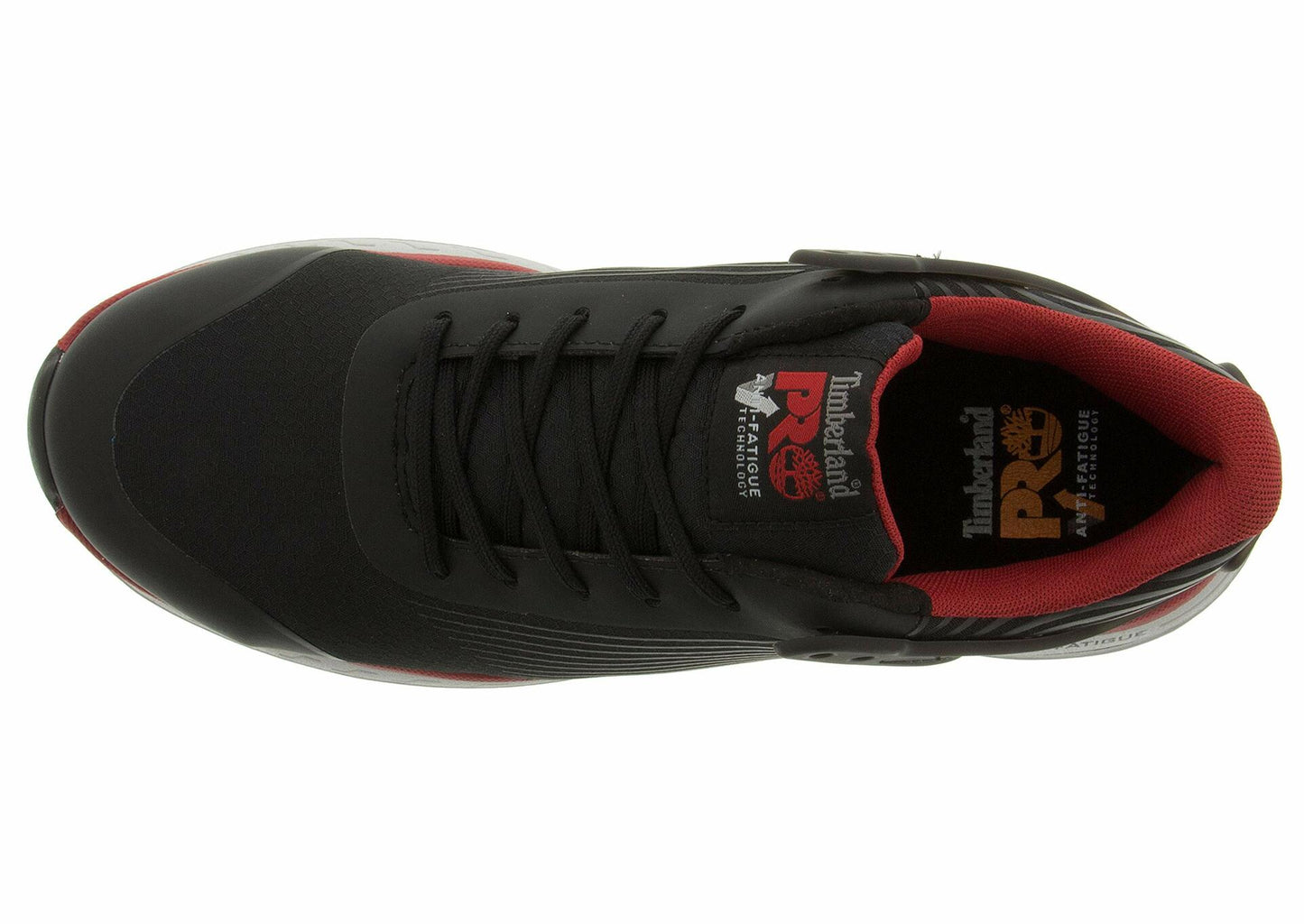 Timberland PRO Men's Drivetrain Composite Safety Toe Electrical Hazard Athletic Work Shoe, Black/Orange, 7.5 M US