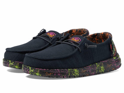 Hey Dude® Wendy Shoes for Girls and Boys – Little and Big Kids – Textile Composition – Removable Insole Glo 3 Little Kid M