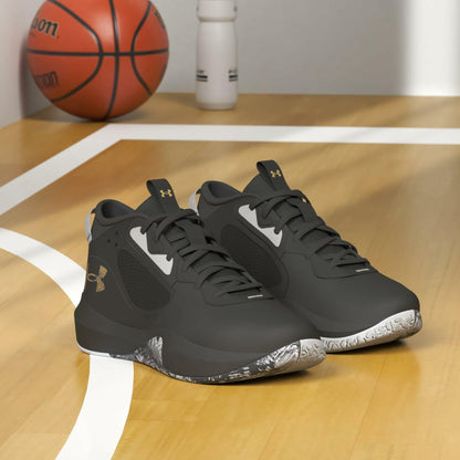 Under Armour Unisex Lockdown 6 Basketball Shoe, Black, 12.5, US