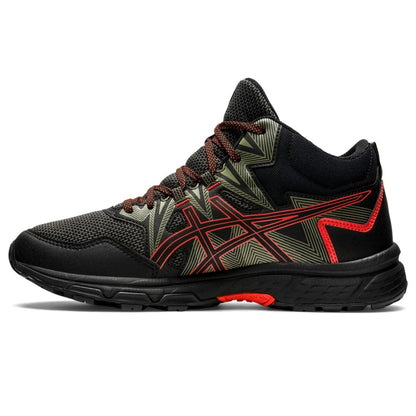 ASICS Men's Gel-Venture 8 Mid Top Running Shoes, 14, Black/Cherry Tomato