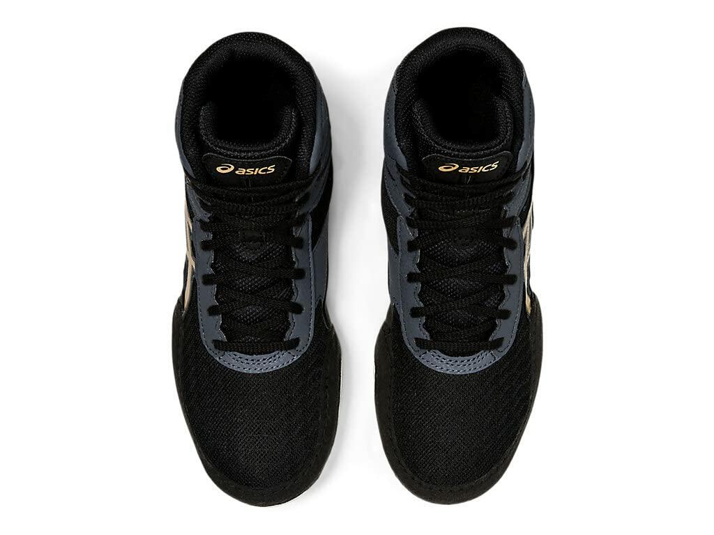ASICS Kid's Matflex 6 Grade School Wrestling Shoes, 1, Black/Champagne