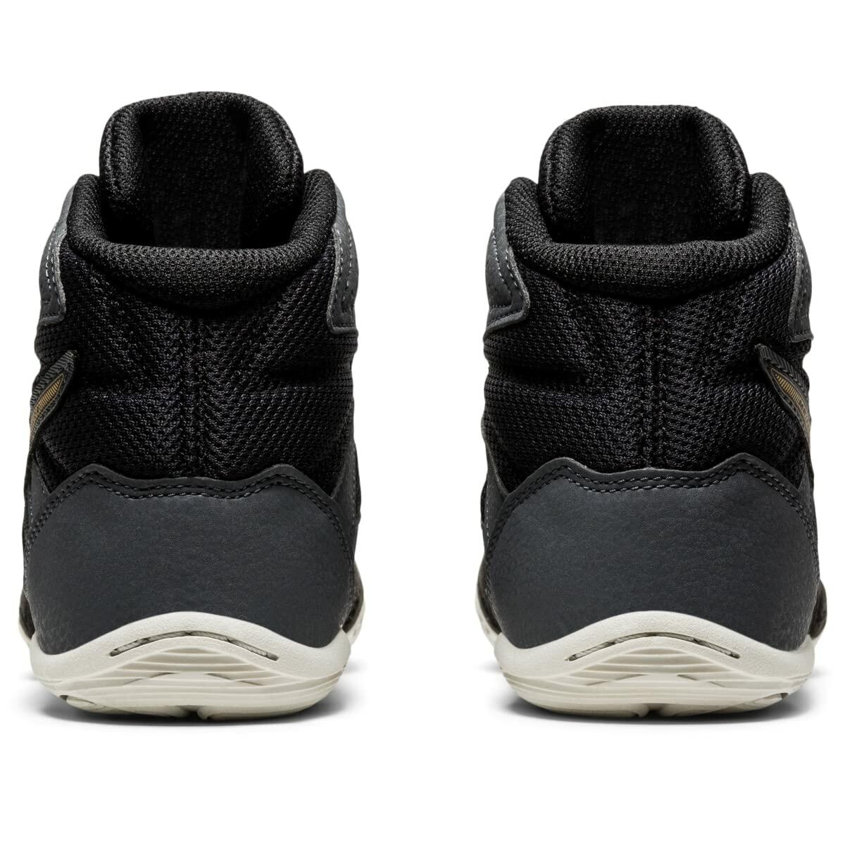 ASICS Kid's Matflex 6 Grade School Wrestling Shoes, 1, Black/Champagne
