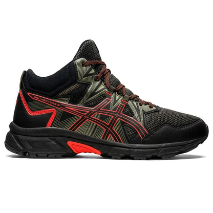 ASICS Men's Gel-Venture 8 Mid Top Running Shoes, 14, Black/Cherry Tomato