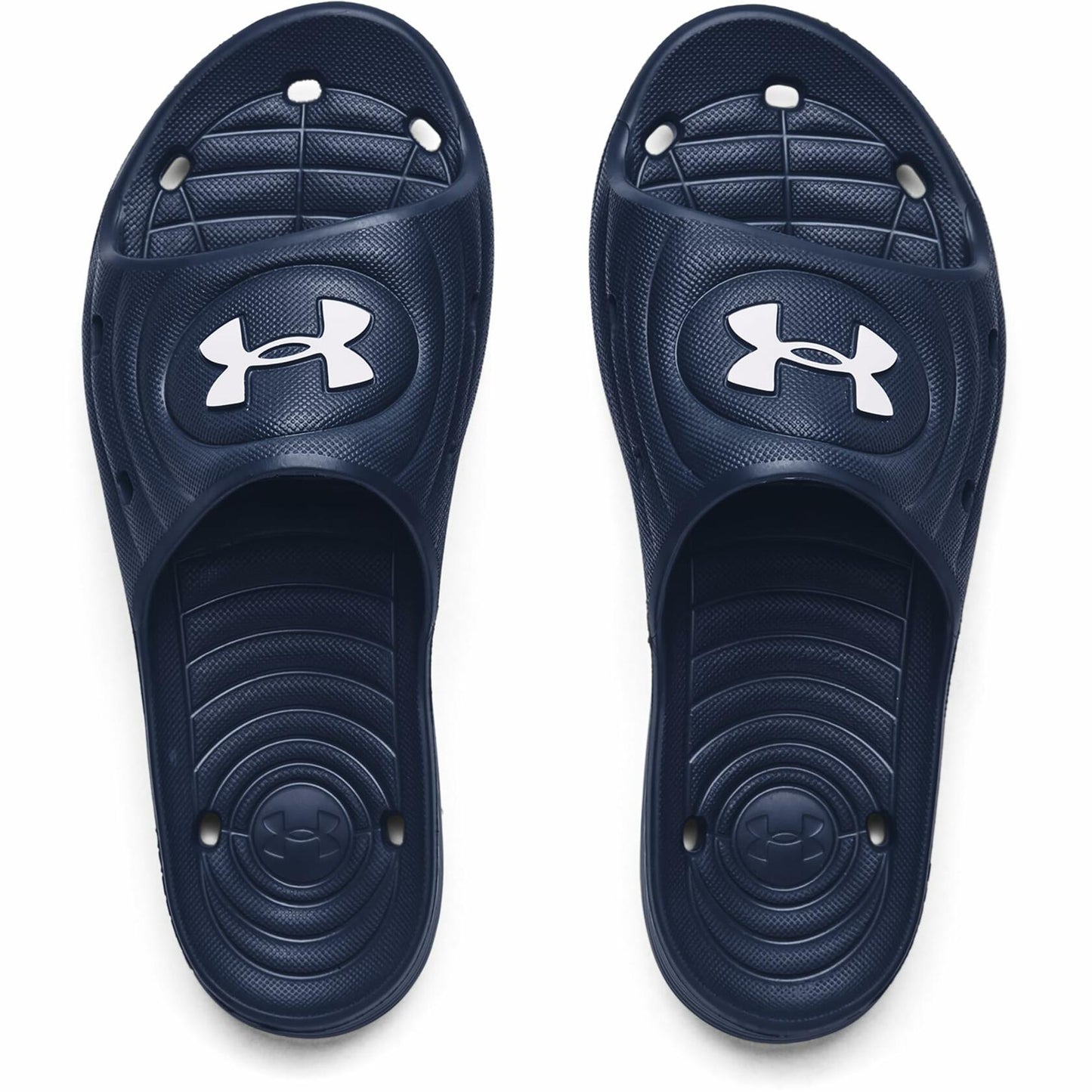 Under Armour Men's Locker IV Slide Sandal, Academy Blue (401)/Academy Blue, 9