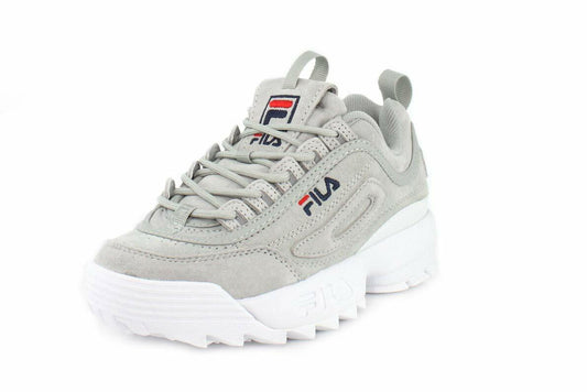 Fila Womens Disruptor II Premium Gray Violet/Gray Violet/White 8 B - Medium