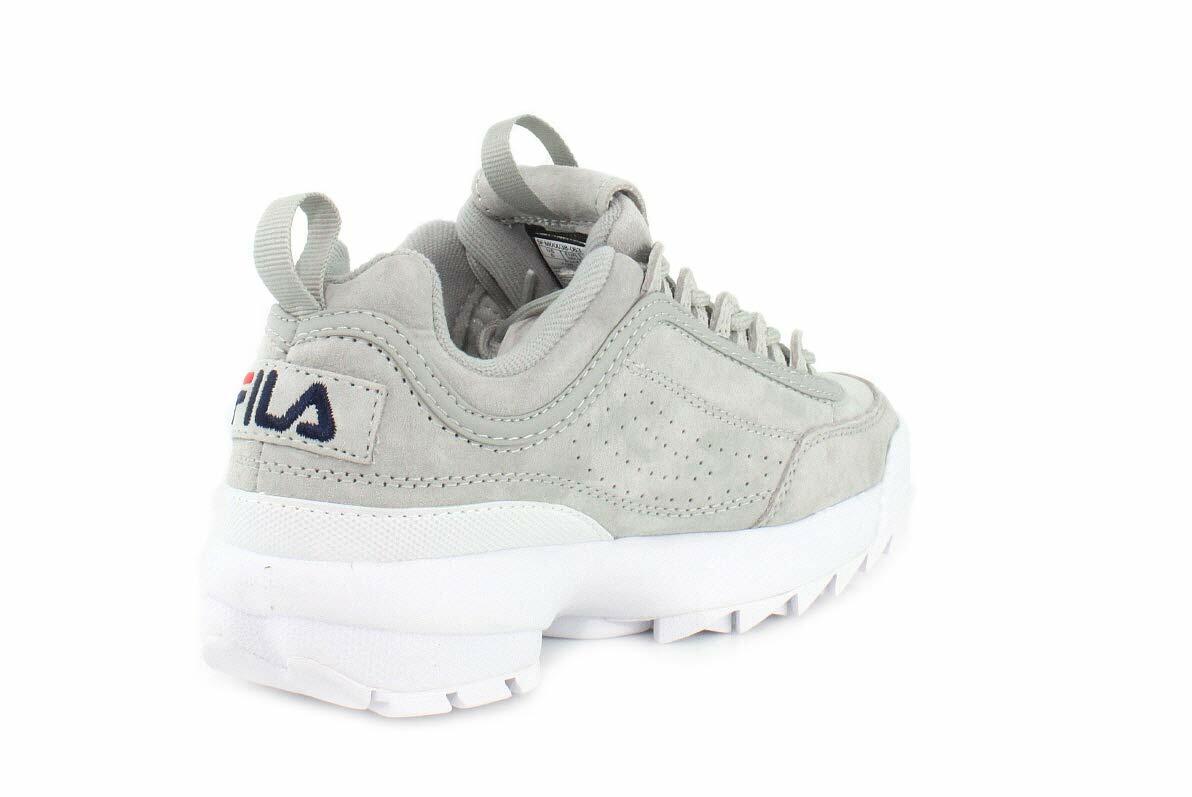 Fila Womens Disruptor II Premium Gray Violet/Gray Violet/White 8 B - Medium