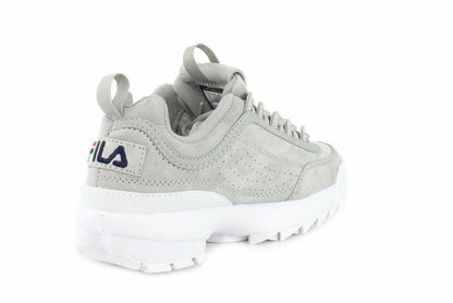 Fila Womens Disruptor II Premium Gray Violet/Gray Violet/White 8 B - Medium