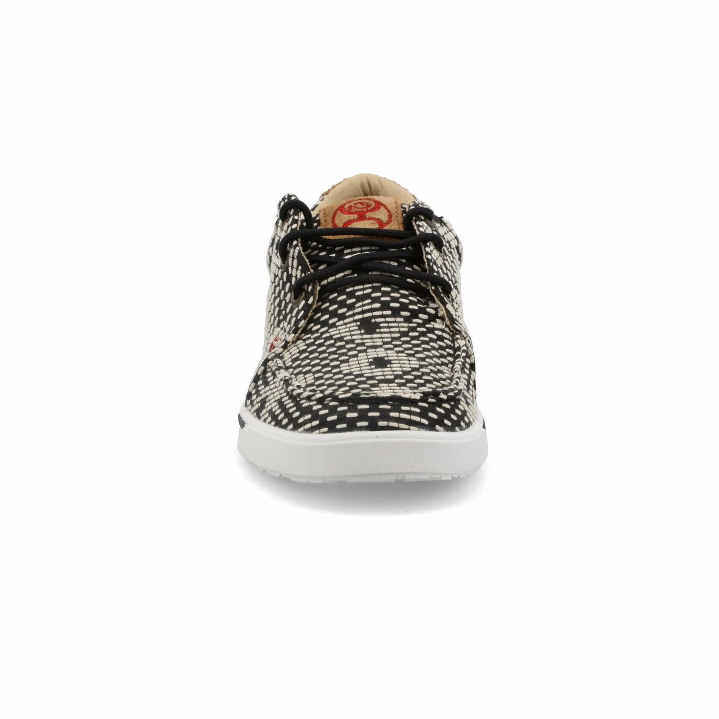 Twisted X Women's Hooey Loper, Moc Toe, Black & White, 11 M