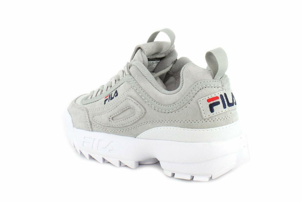 Fila Womens Disruptor II Premium Gray Violet/Gray Violet/White 8 B - Medium