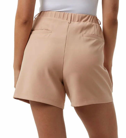 32 Degrees Cool Women's Pull On Pleated Short (US, Alpha, X-Large, Regular, Regular, Washed Coral (Orange))