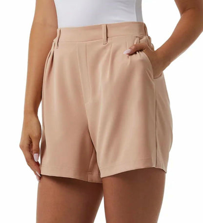 32 Degrees Cool Women's Pull On Pleated Short (US, Alpha, X-Large, Regular, Regular, Washed Coral (Orange))