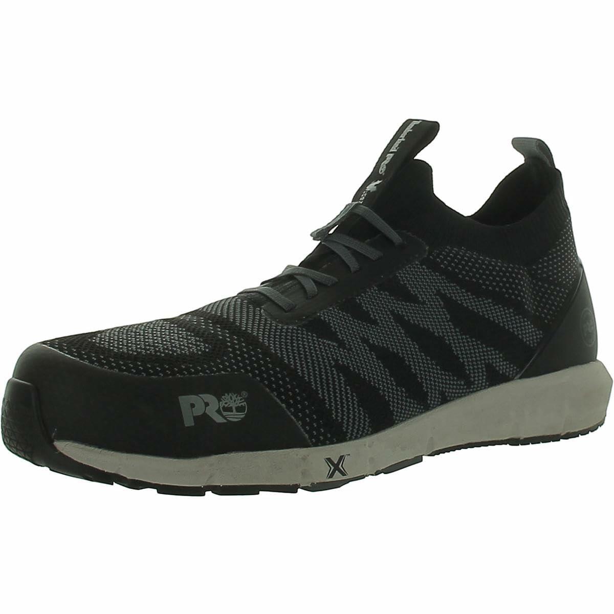 Timberland PRO® Radius Knit Composite Safety Toe Work Shoes – Rubber Outsoles – Moisture Absorbent - Breathable Black/Grey 11 D - Medium