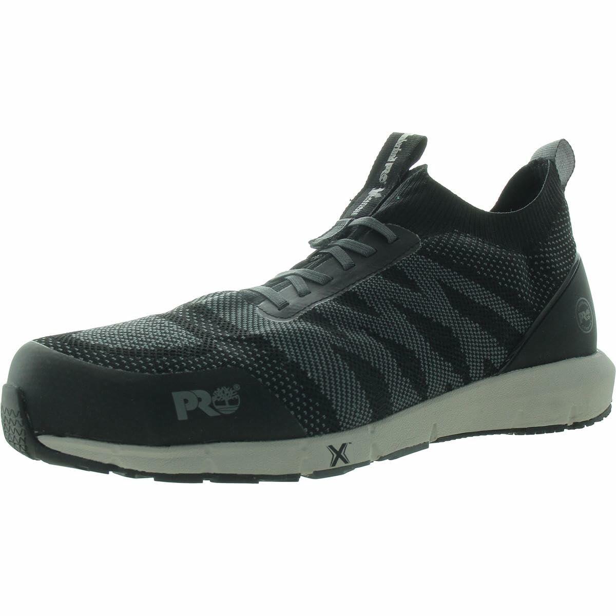 Timberland PRO® Radius Knit Composite Safety Toe Work Shoes – Rubber Outsoles – Moisture Absorbent - Breathable Black/Grey 11 D - Medium