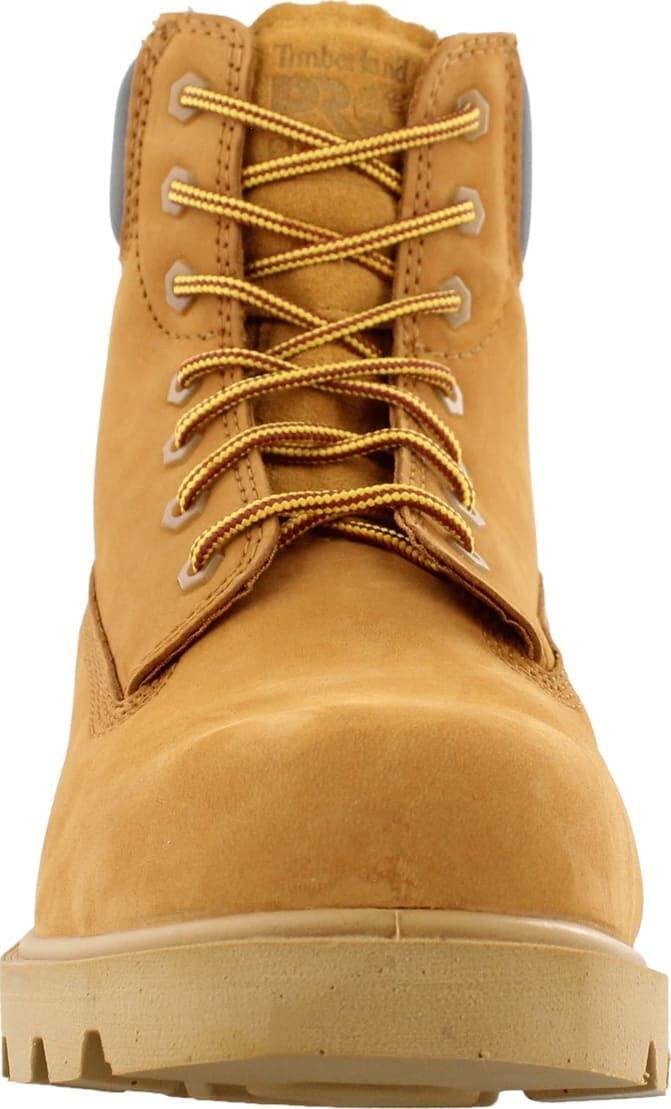 Timberland PRO® Sawhorse 6" Composite Safety Toe Shoes for Men and Women – Molded EVA Midsole - Padded Wheat Men's 5.5, Women's 7 Medium