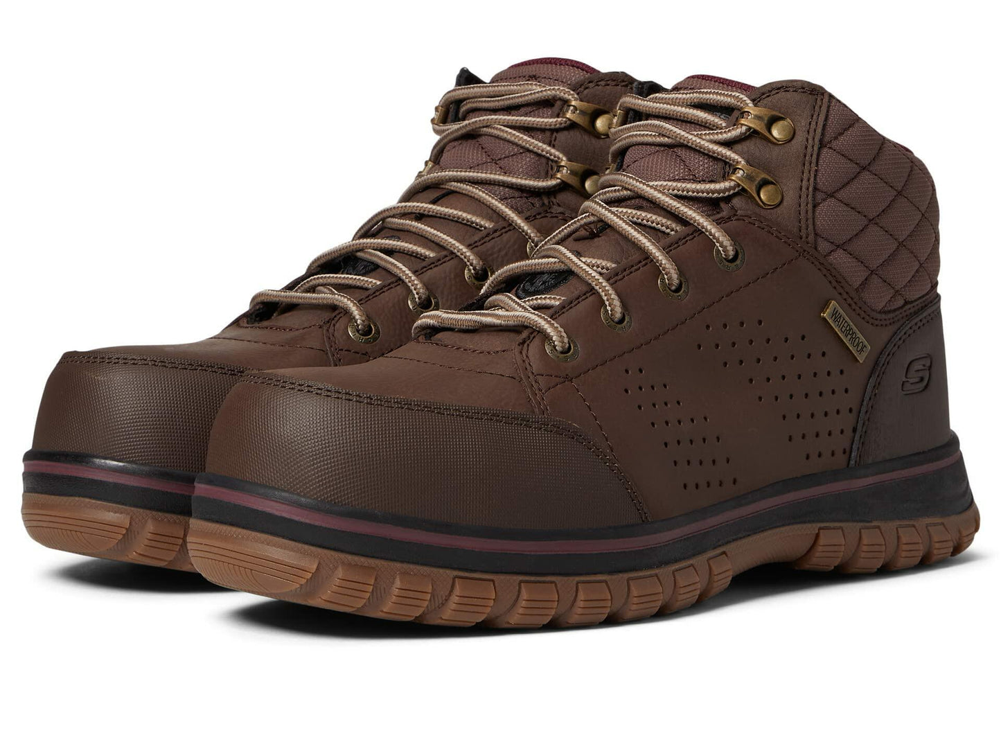 Skechers Work McColl108004 Womens Boot 8 BM US Brown