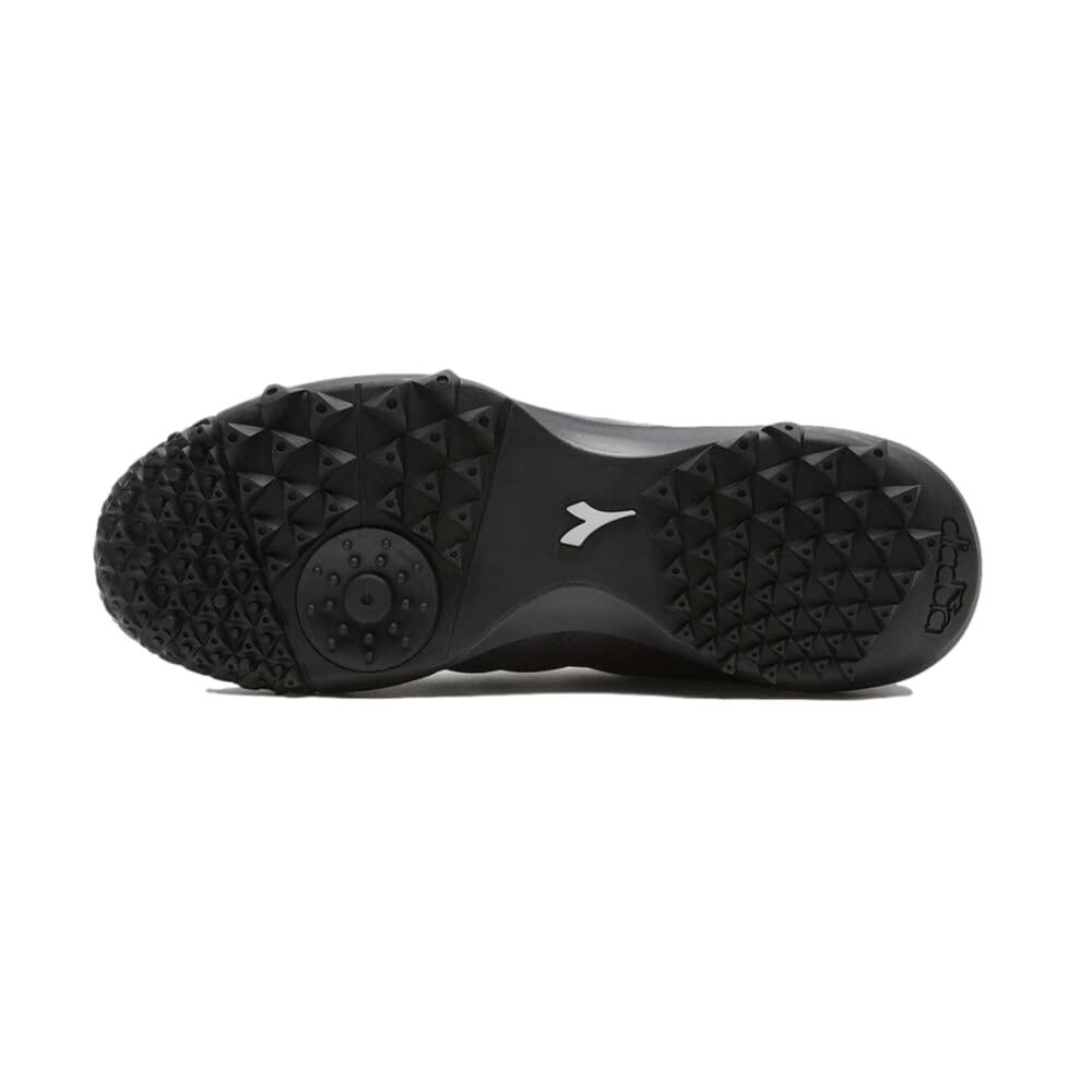 Diadora Brasil Sala Turf Shoes (Black/Silver, Numeric_11_Point_5)