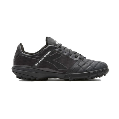 Diadora Brasil Sala Turf Shoes (Black/Silver, Numeric_11_Point_5)