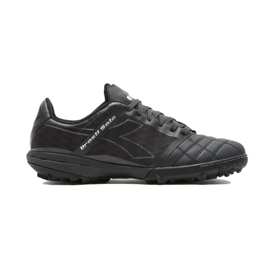 Diadora Brasil Sala Turf Shoes (Black/Silver, Numeric_11_Point_5)
