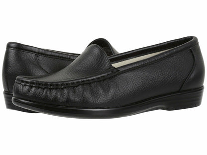 SAS® Simplify Comfort Loafers for Women – Tri-Pad® Comfort System – PU Construction - Supersoft® Black 10 N - Narrow (AA)