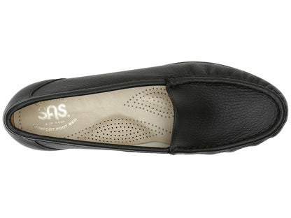 SAS® Simplify Comfort Loafers for Women – Tri-Pad® Comfort System – PU Construction - Supersoft® Black 10 N - Narrow (AA)