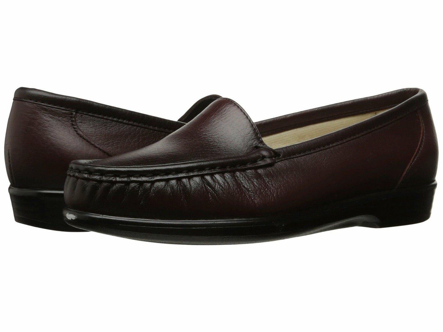 SAS® Simplify Comfort Loafers for Women – Tri-Pad® Comfort System – PU Construction - Supersoft® Antique Wine 8.5 M - Medium (B)