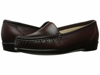 SAS® Simplify Comfort Loafers for Women – Tri-Pad® Comfort System – PU Construction - Supersoft® Antique Wine 8.5 M - Medium (B)