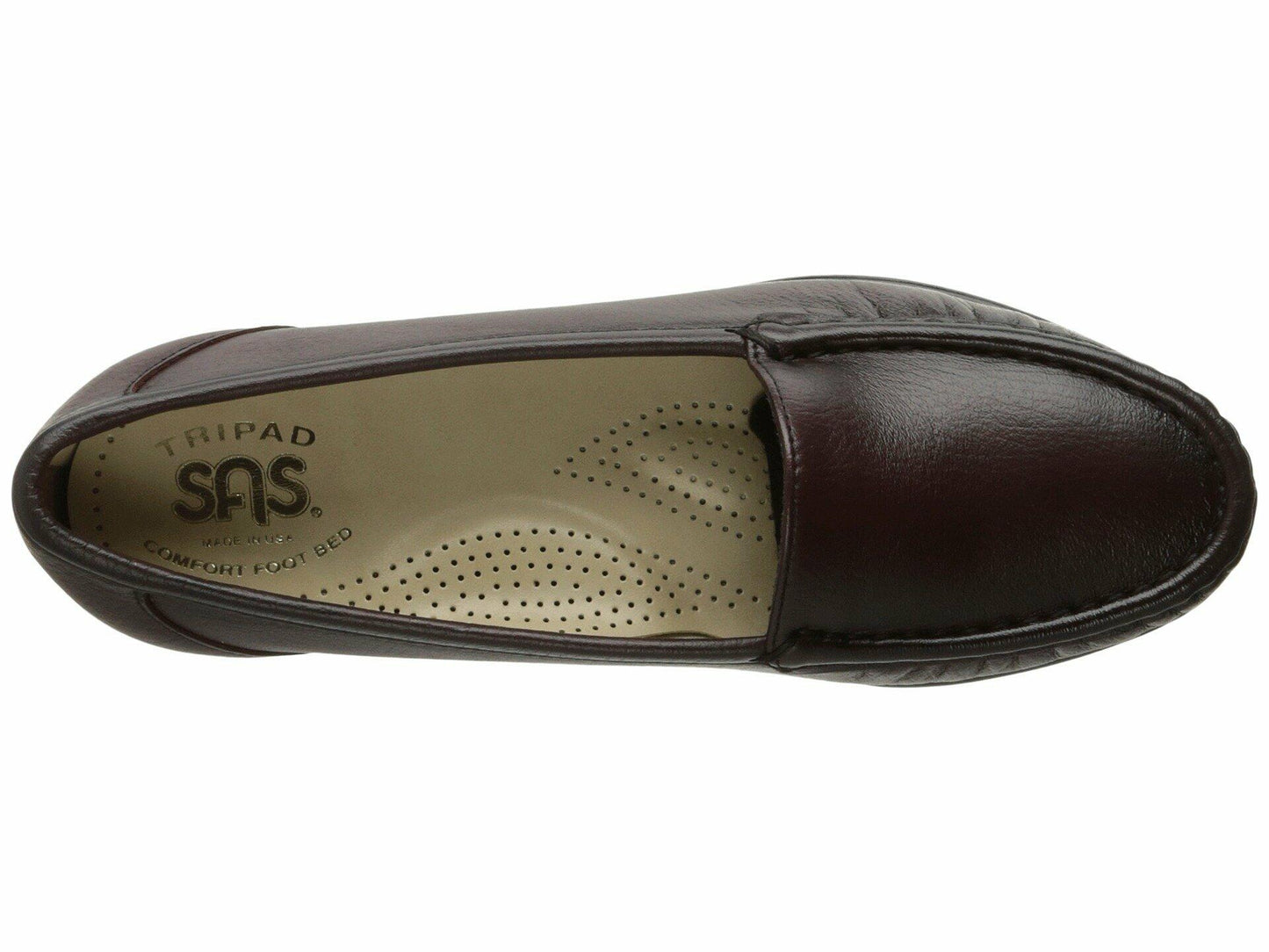 SAS® Simplify Comfort Loafers for Women – Tri-Pad® Comfort System – PU Construction - Supersoft® Antique Wine 8.5 M - Medium (B)