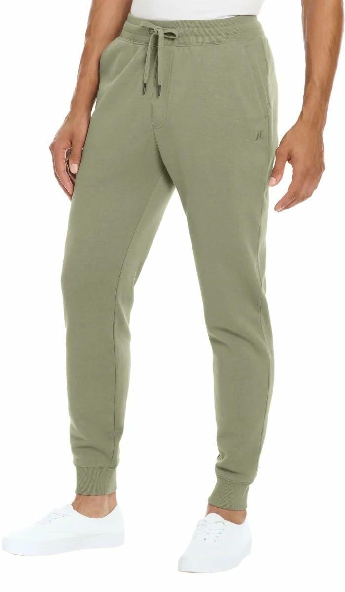 Hurley Mens Midweight Fleece Jogger (US, Alpha, Large, Regular, Regular, Sage Green)
