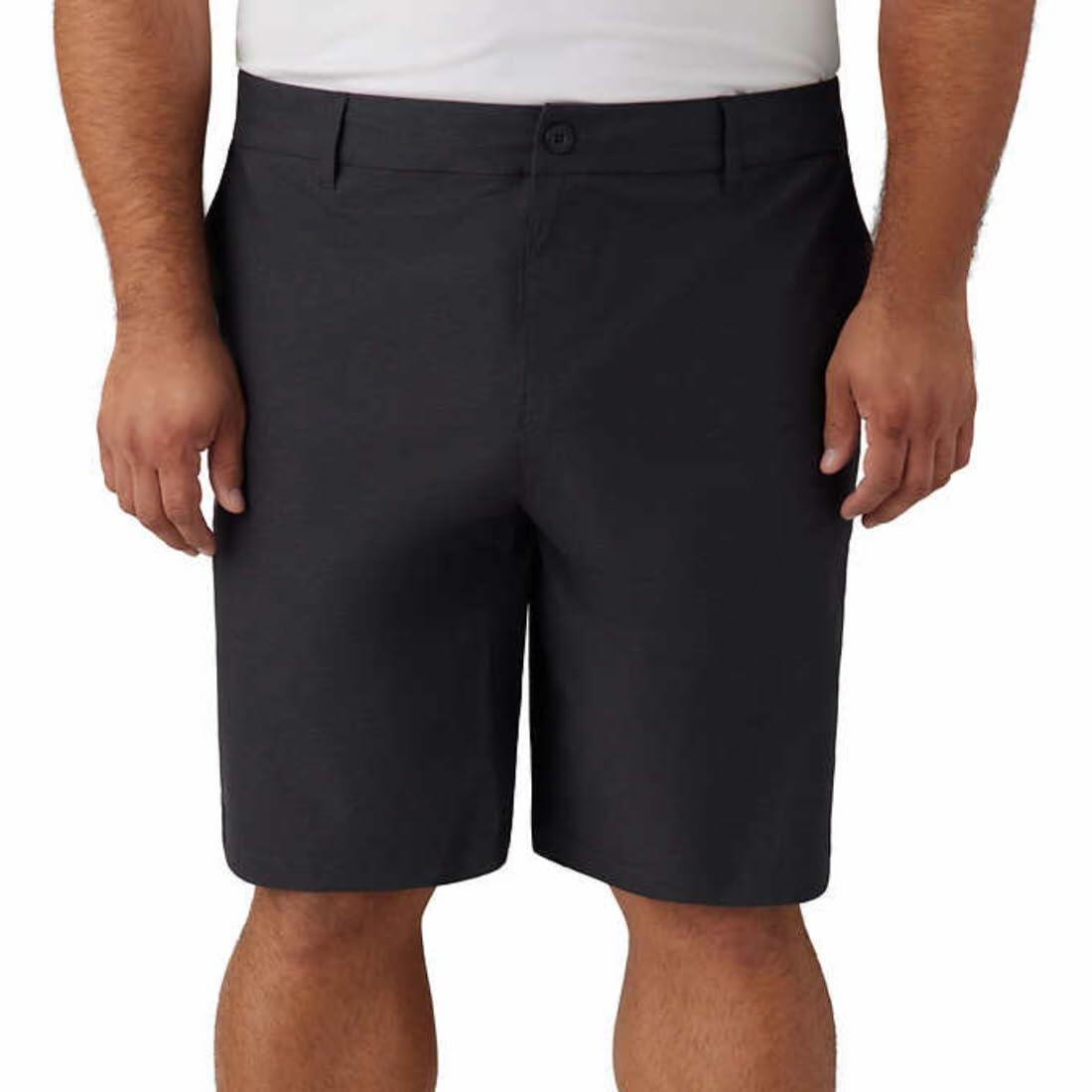 Hang Ten Men's Hybrid Series - Everyday 20" Hybrid Short in Black | Everyday 20" Hybrid Short, 34