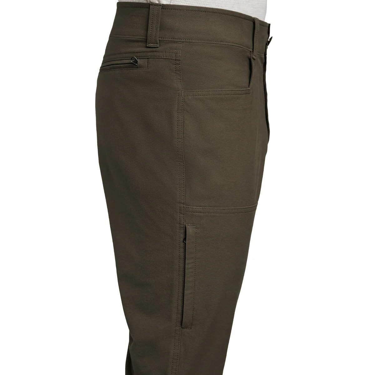 Kirkland Signature Men’s Stretch Tech Pant (Brown, 40W x 30L)