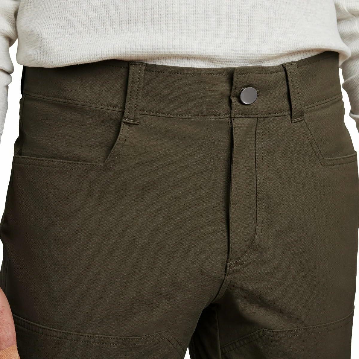 Kirkland Signature Men’s Stretch Tech Pant (Brown, 34W x 34L)