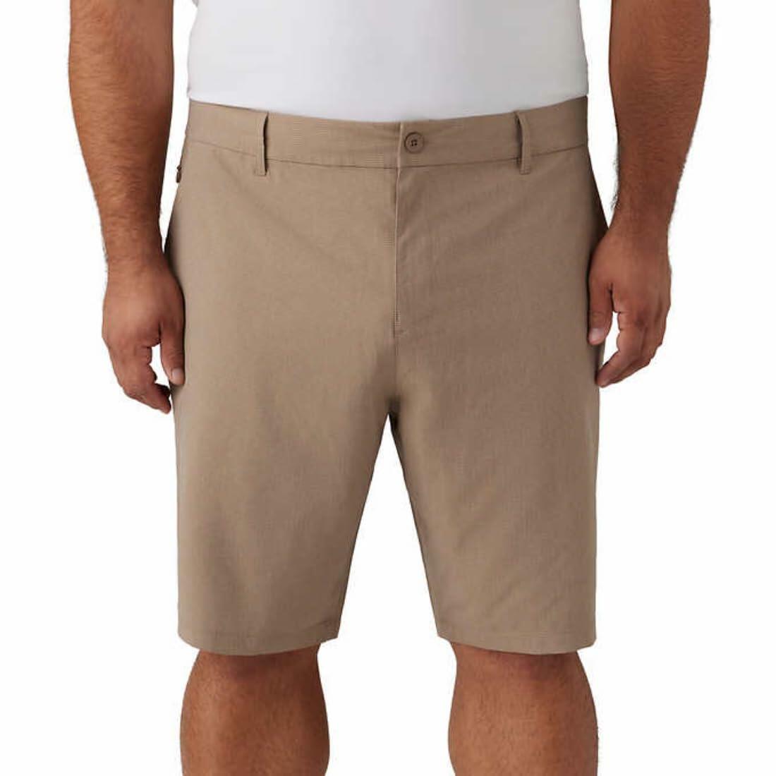 Hang Ten Men's Hybrid Series - Everyday 20" Hybrid Short, 32, Khaki