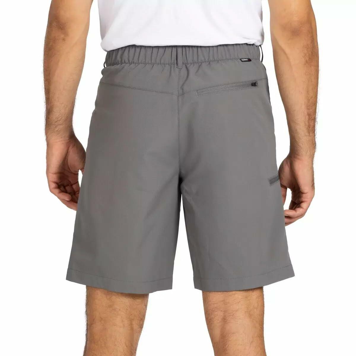 Gerry Men�s Elastic Waistband UPF 30+ Tech Short (Gray, 34)