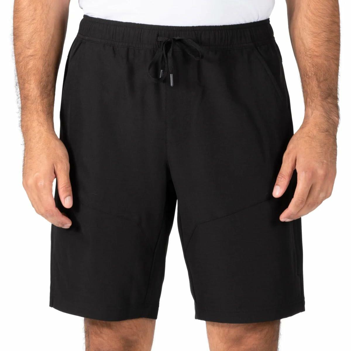 Gerry Men's 4-Way Stretch Elastic Waistband Lightweight Trail Short (Black, XX-Large)