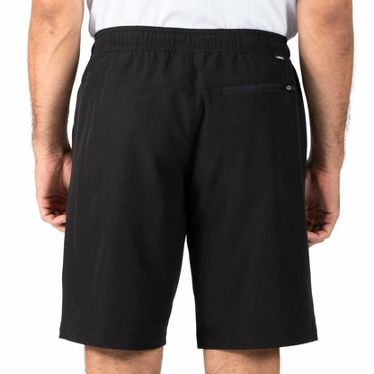 Gerry Men's 4-Way Stretch Elastic Waistband Lightweight Trail Short (Black, Medium)