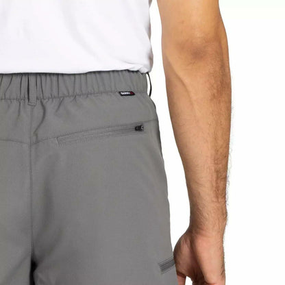 Gerry Men�s Elastic Waistband UPF 30+ Tech Short (Gray, 34)
