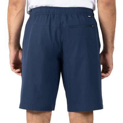 Gerry Men's 4-Way Stretch Elastic Waistband Lightweight Trail Short (Blue, Small)