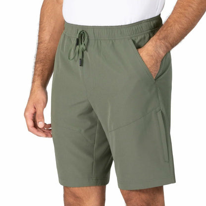 Gerry Men's 4-Way Stretch Elastic Waistband Lightweight Trail Short (Green, XX-Large)